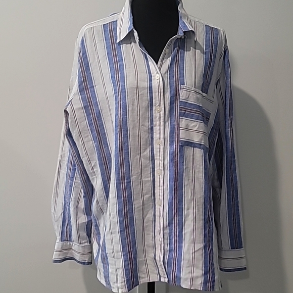 LOFT Linen like top - Picture 1 of 7